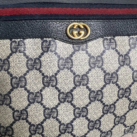 Gucci Handbags - Vintage Gucci Navy/Beige GG Canvas Shoulder/Crossbody Bag